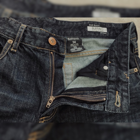 Buffalo David Bitton Men's Jeans 34x33 • Dark Wash • Slim/Skinny Fit - Picture 1 of 11